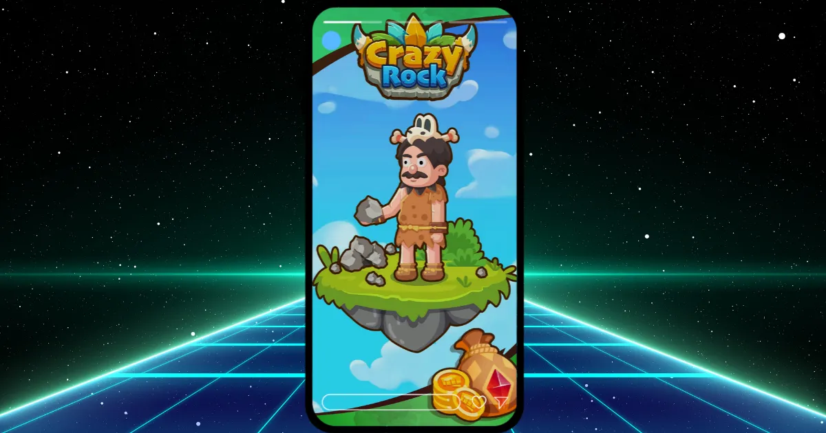 Crazy Rock O jogo de arremesso com homem das cavernas que está conquistando jogadores